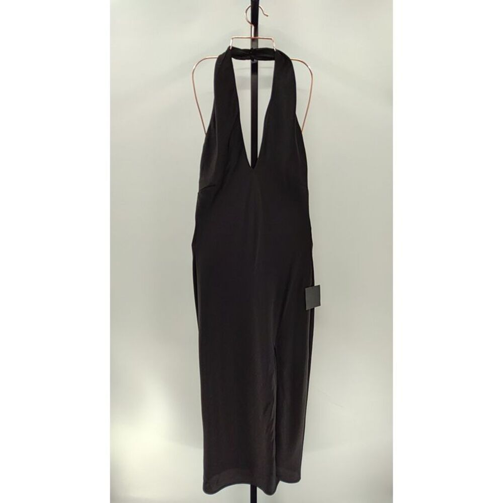 Lulu's Black Halter Midi Dress Used